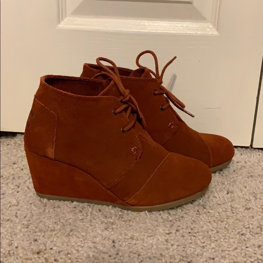TOMS Cognac Bootie
